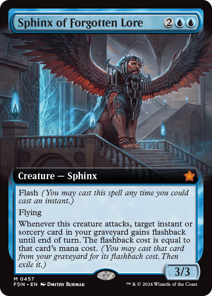 Sphinx of Forgotten Lore (Extended Art) [Foundations] | PLUS EV GAMES 