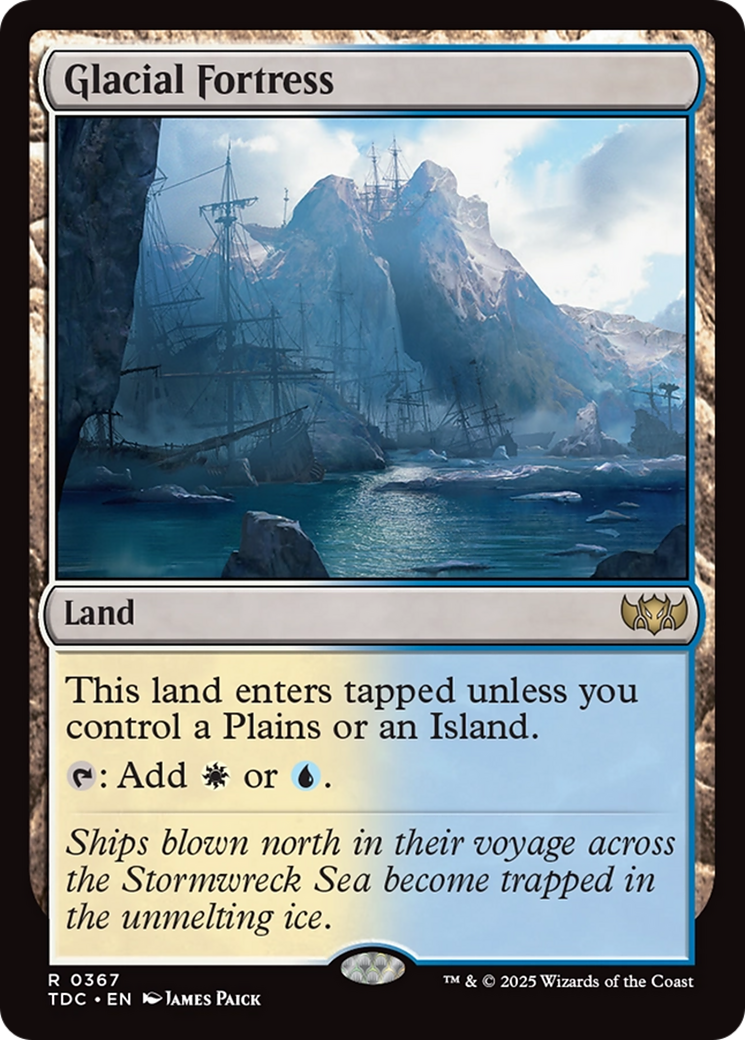 Glacial Fortress [Tarkir: Dragonstorm Commander] | PLUS EV GAMES 