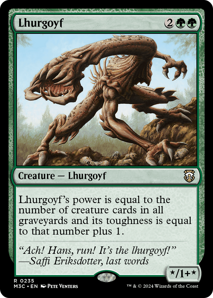 Lhurgoyf (Ripple Foil) [Modern Horizons 3 Commander] | PLUS EV GAMES 