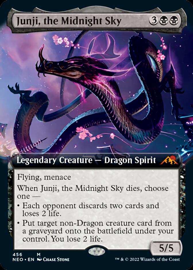 Junji, the Midnight Sky (Extended Art) [Kamigawa: Neon Dynasty] | PLUS EV GAMES 