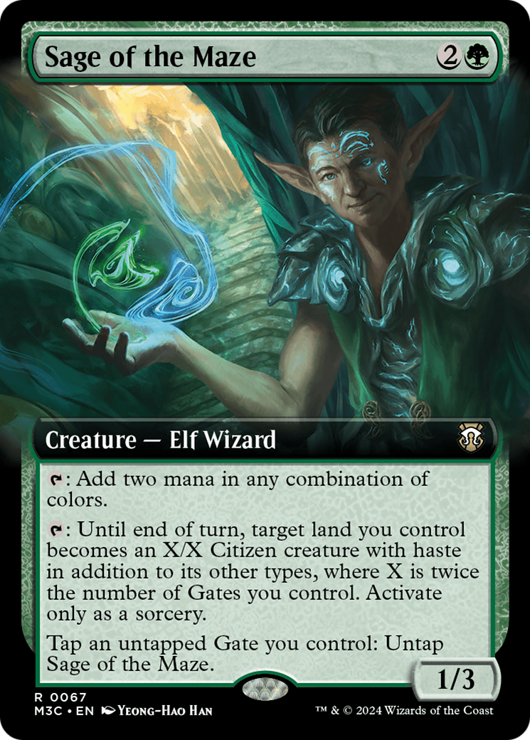 Sage of the Maze (Extended Art) [Modern Horizons 3 Commander] | PLUS EV GAMES 