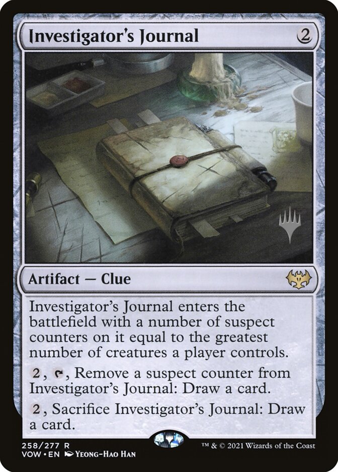 Investigator's Journal (Promo Pack) [Innistrad: Crimson Vow Promos] | PLUS EV GAMES 