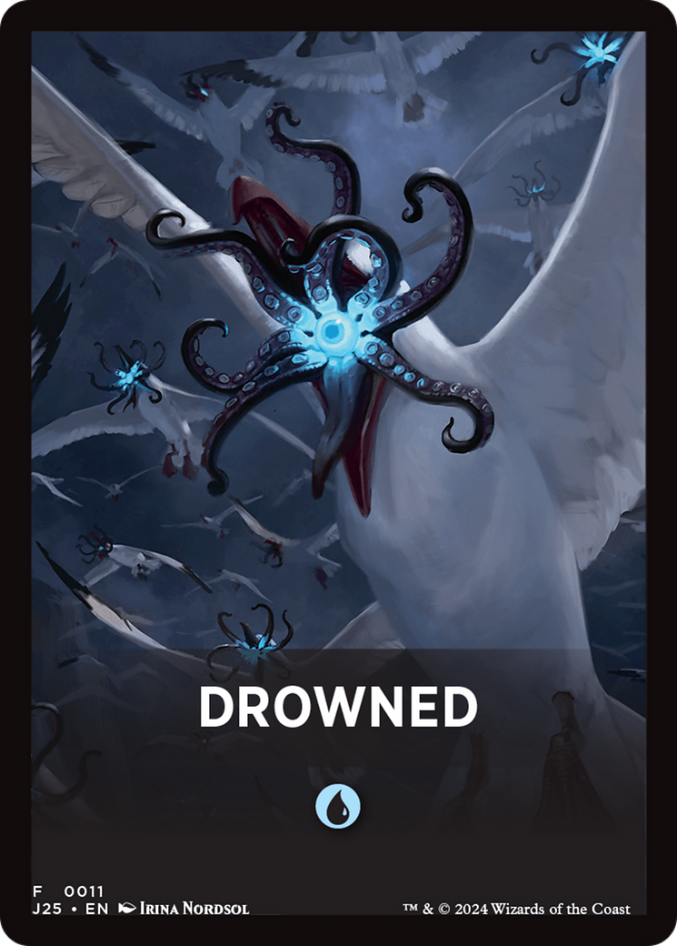 Drowned Theme Card [Foundations Jumpstart Front Cards] | PLUS EV GAMES 