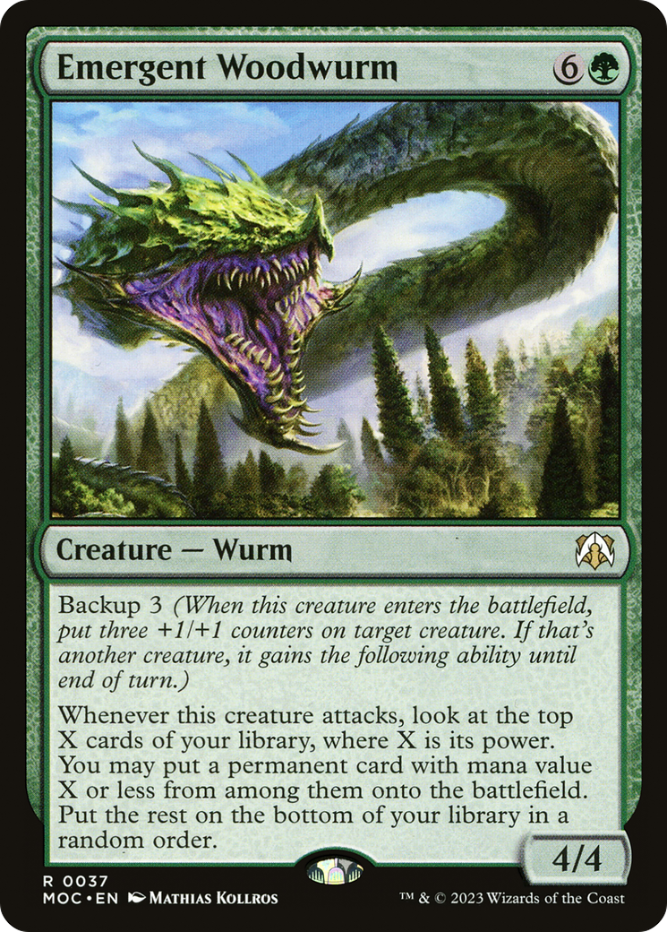 Emergent Woodwurm [March of the Machine Commander] | PLUS EV GAMES 