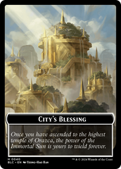 Hamster // City's Blessing Double-Sided Token [Bloomburrow Commander Tokens] | PLUS EV GAMES 