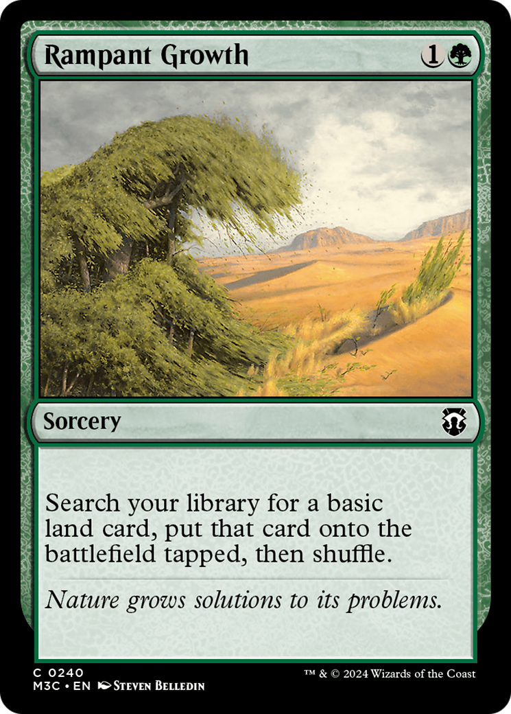 Rampant Growth (Ripple Foil) [Modern Horizons 3 Commander] | PLUS EV GAMES 