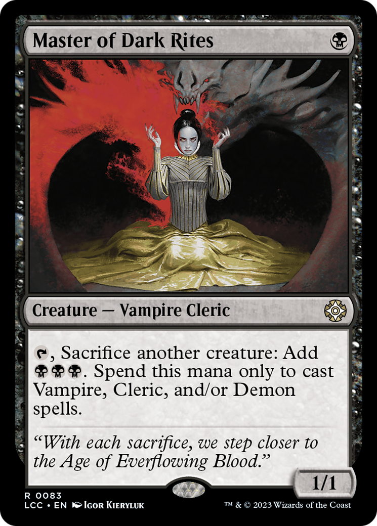 Master of Dark Rites [The Lost Caverns of Ixalan Commander] | PLUS EV GAMES 