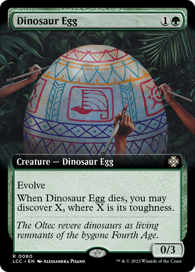 Dinosaur Egg (Extended Art) [The Lost Caverns of Ixalan Commander] | PLUS EV GAMES 