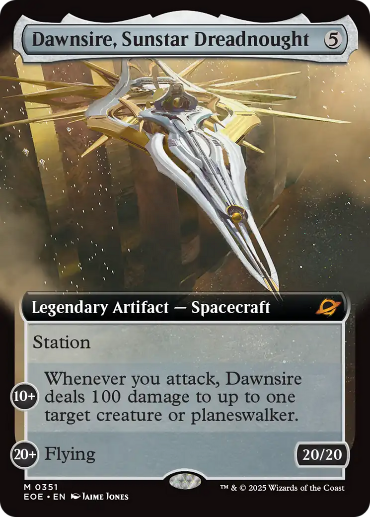 Dawnsire, Sunstar Dreadnought (Extended Art) [Edge of Eternities] | PLUS EV GAMES 