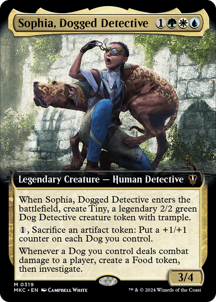 Sophia, Dogged Detective (Extended Art) [Murders at Karlov Manor Commander] | PLUS EV GAMES 