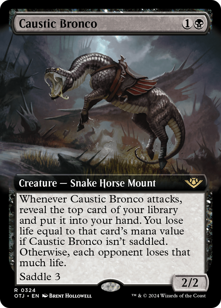 Caustic Bronco (Extended Art) [Outlaws of Thunder Junction] | PLUS EV GAMES 