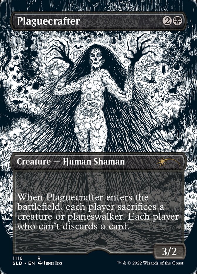 Plaguecrafter (Borderless Etched Foil) [Secret Lair Drop Series] | PLUS EV GAMES 