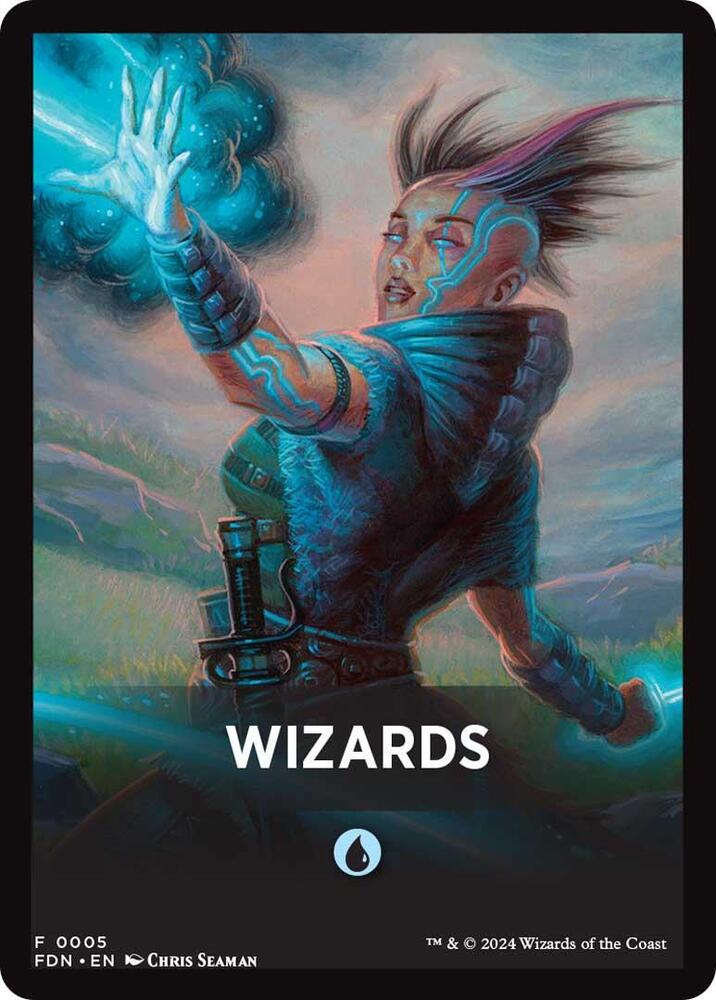 Wizards Theme Card [Foundations Tokens] | PLUS EV GAMES 