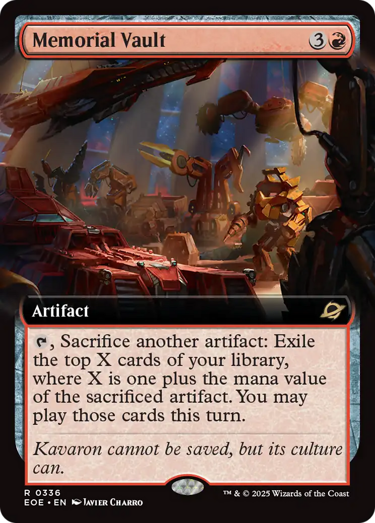 Memorial Vault (Extended Art) [Edge of Eternities] | PLUS EV GAMES 