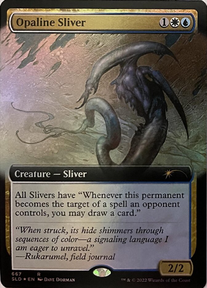 Opaline Sliver (Extended Art) [Secret Lair Drop Promos] | PLUS EV GAMES 