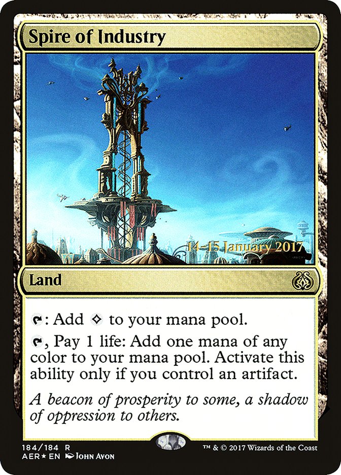 Spire of Industry [Aether Revolt Prerelease Promos] | PLUS EV GAMES 