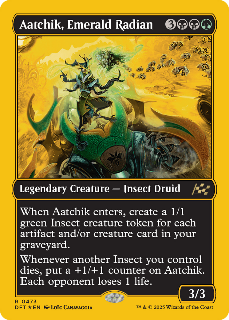 Aatchik, Emerald Radian (First-Place Foil) [Aetherdrift] | PLUS EV GAMES 