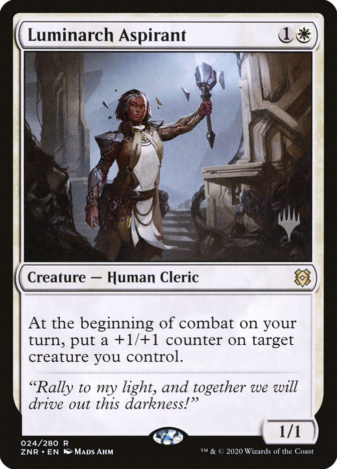 Luminarch Aspirant (Promo Pack) [Zendikar Rising Promos] | PLUS EV GAMES 
