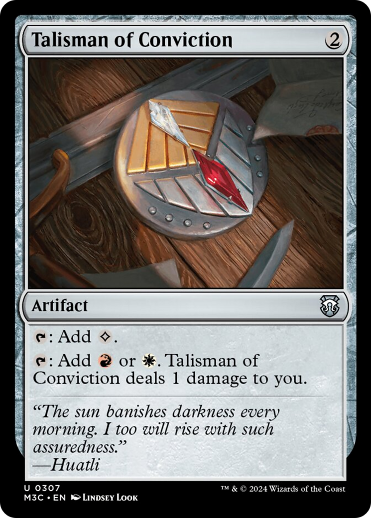 Talisman of Conviction [Modern Horizons 3 Commander] | PLUS EV GAMES 