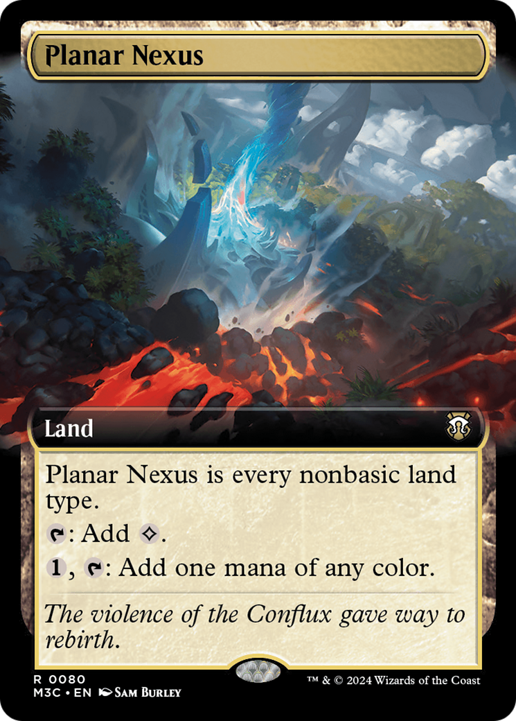 Planar Nexus (Extended Art) (Ripple Foil) [Modern Horizons 3 Commander] | PLUS EV GAMES 