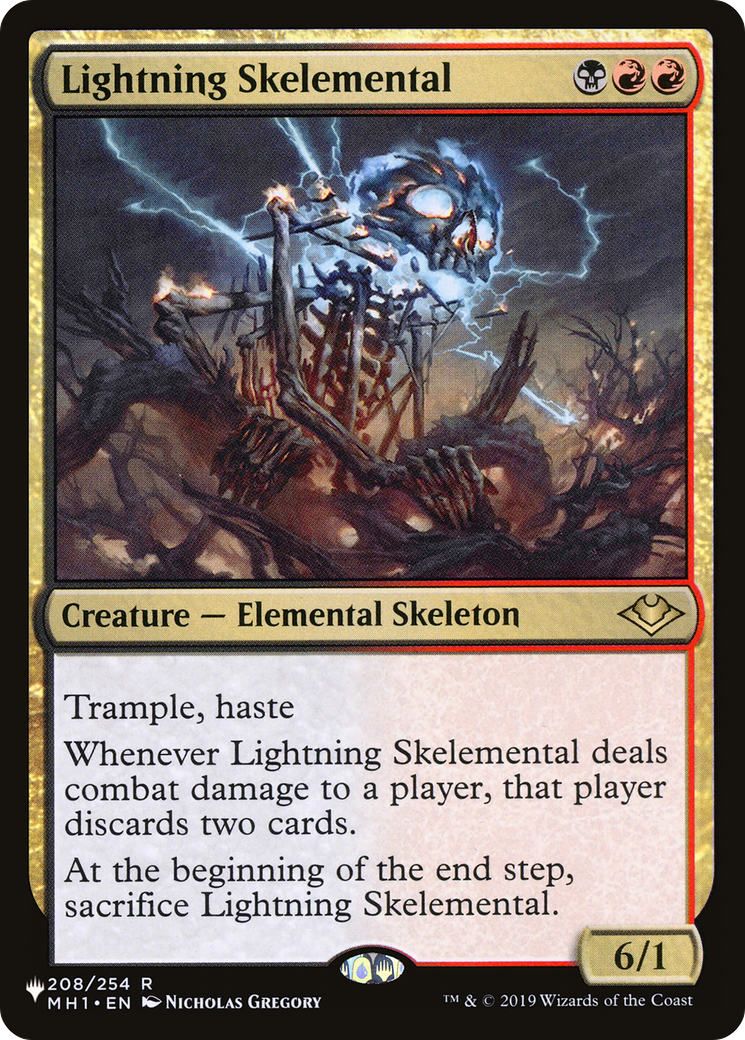 Lightning Skelemental [The List Reprints] | PLUS EV GAMES 