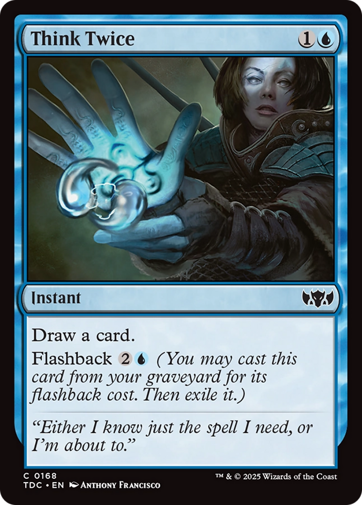 Think Twice [Tarkir: Dragonstorm Commander] | PLUS EV GAMES 