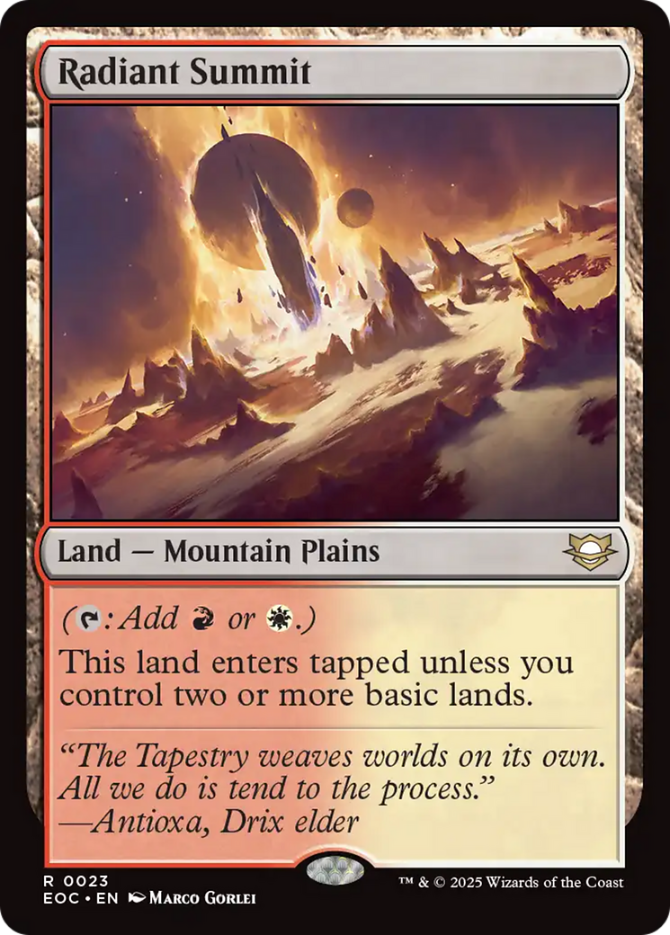 Radiant Summit [Edge of Eternities Commander] | PLUS EV GAMES 