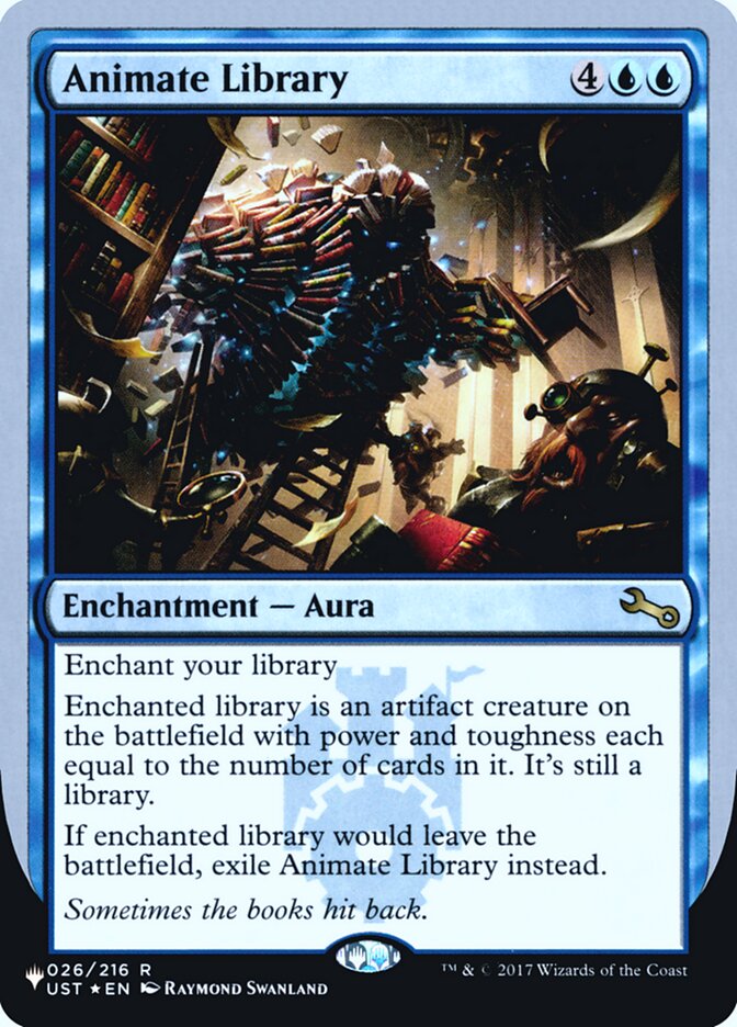 Animate Library (Unfinity Foil Edition) [The List] | PLUS EV GAMES 