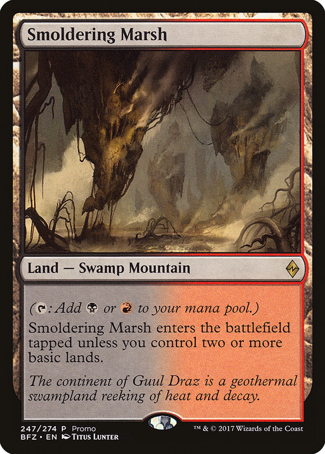 Smoldering Marsh (Promo) [Standard Showdown Promos] | PLUS EV GAMES 