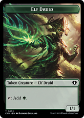 Servo // Elf Druid Double-Sided Token [Commander Masters Tokens] | PLUS EV GAMES 