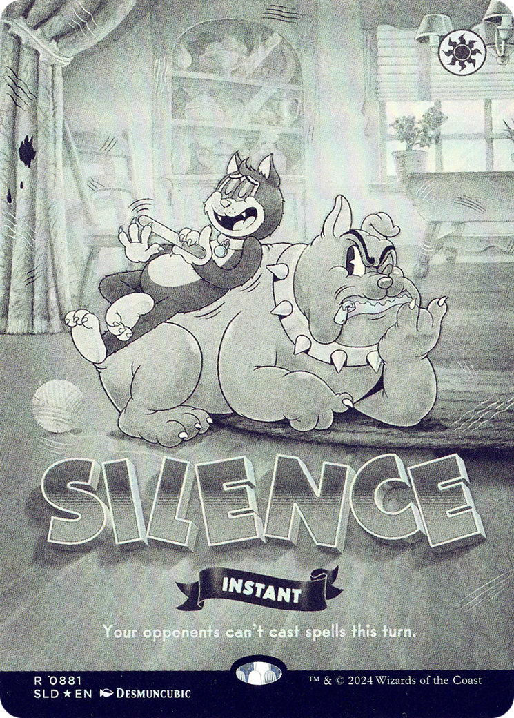 Silence (0881) (Black & White Foil) [Secret Lair Drop Series]