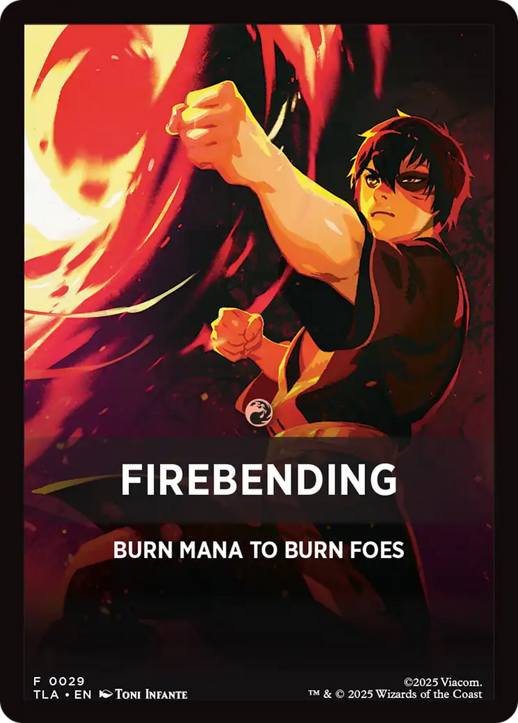 Firebending Theme Card (0029) [Avatar: The Last Airbender Tokens] | PLUS EV GAMES 