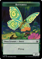 Butterfly // City's Blessing Double-Sided Token [March of the Machine Commander Tokens] | PLUS EV GAMES 