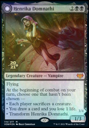 Henrika Domnathi // Henrika, Infernal Seer [Innistrad: Crimson Vow Prerelease Promos] | PLUS EV GAMES 