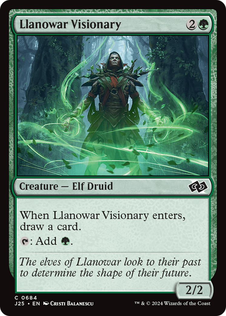 Llanowar Visionary [Foundations Jumpstart] | PLUS EV GAMES 