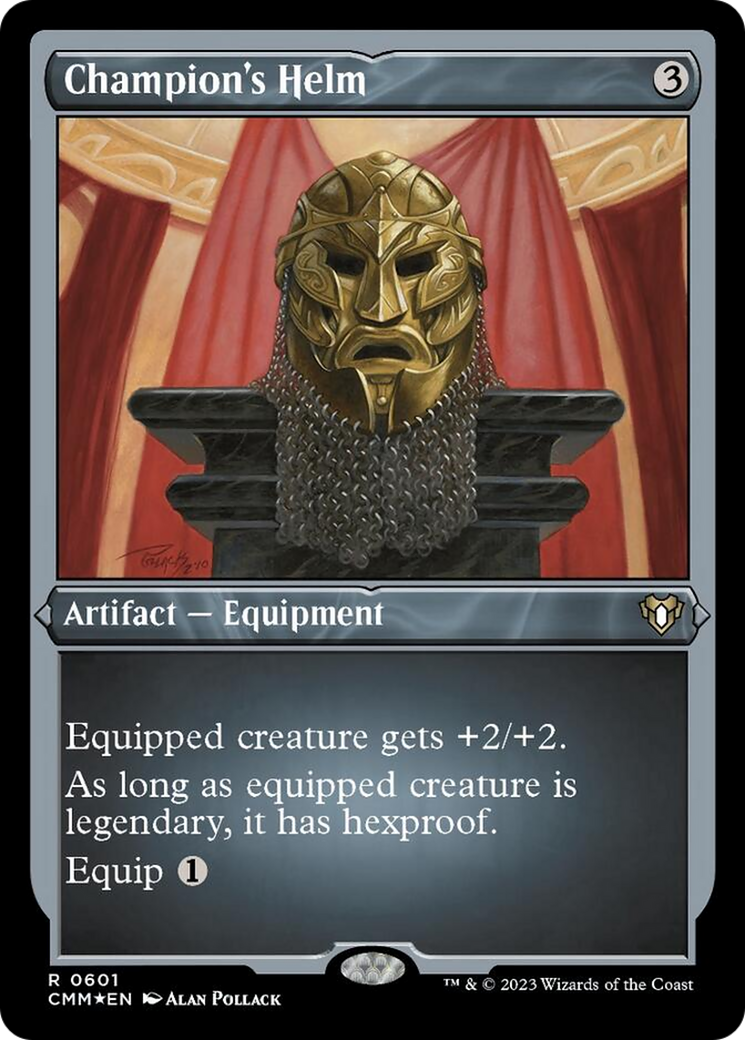 Champion's Helm (Foil Etched) [Commander Masters] | PLUS EV GAMES 