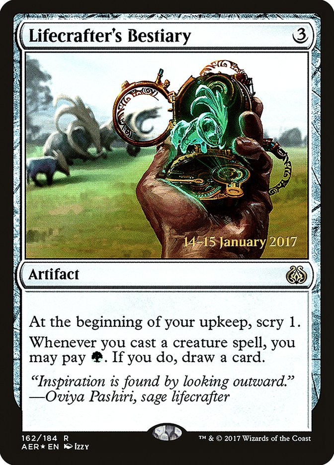 Lifecrafter's Bestiary [Aether Revolt Prerelease Promos] | PLUS EV GAMES 