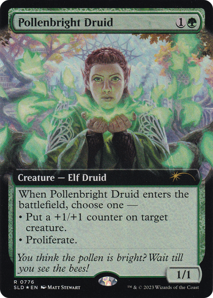 Pollenbright Druid (Extended Art) [Secret Lair Drop Series] | PLUS EV GAMES 