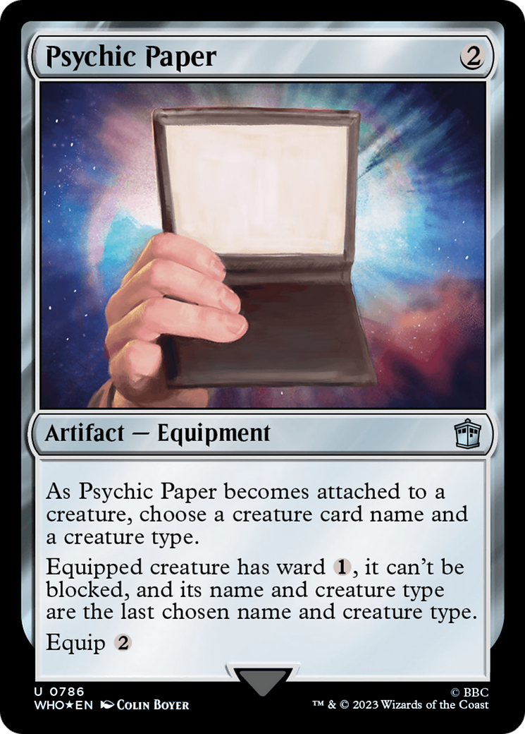 Psychic Paper (Surge Foil) [Doctor Who] | PLUS EV GAMES 