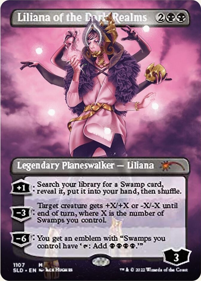 Liliana of the Dark Realms (Borderless) [Secret Lair Drop Series] | PLUS EV GAMES 