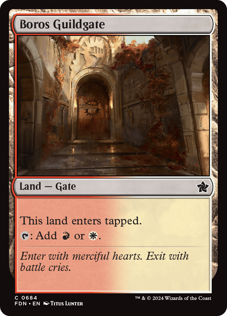 Boros Guildgate [Foundations] | PLUS EV GAMES 