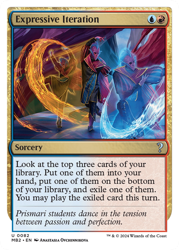 Expressive Iteration (White Border) [Mystery Booster 2] | PLUS EV GAMES 