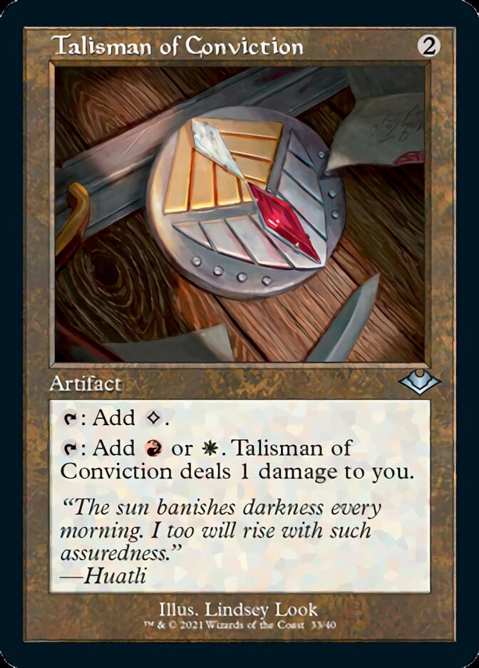 Talisman of Conviction (Retro Foil Etched) [Modern Horizons] | PLUS EV GAMES 