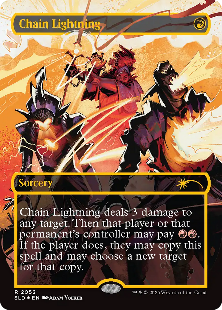 Chain Lightning (2047) (Raised Foil) [Secret Lair Drop Series] | PLUS EV GAMES 