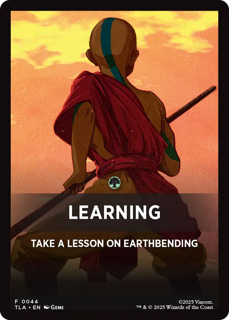 Learning Theme Card [Avatar: The Last Airbender Tokens] | PLUS EV GAMES 