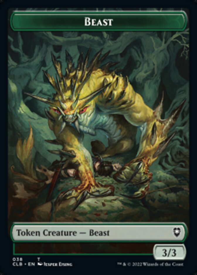 Satyr // Beast Double-Sided Token [Commander Legends: Battle for Baldur's Gate Tokens] | PLUS EV GAMES 
