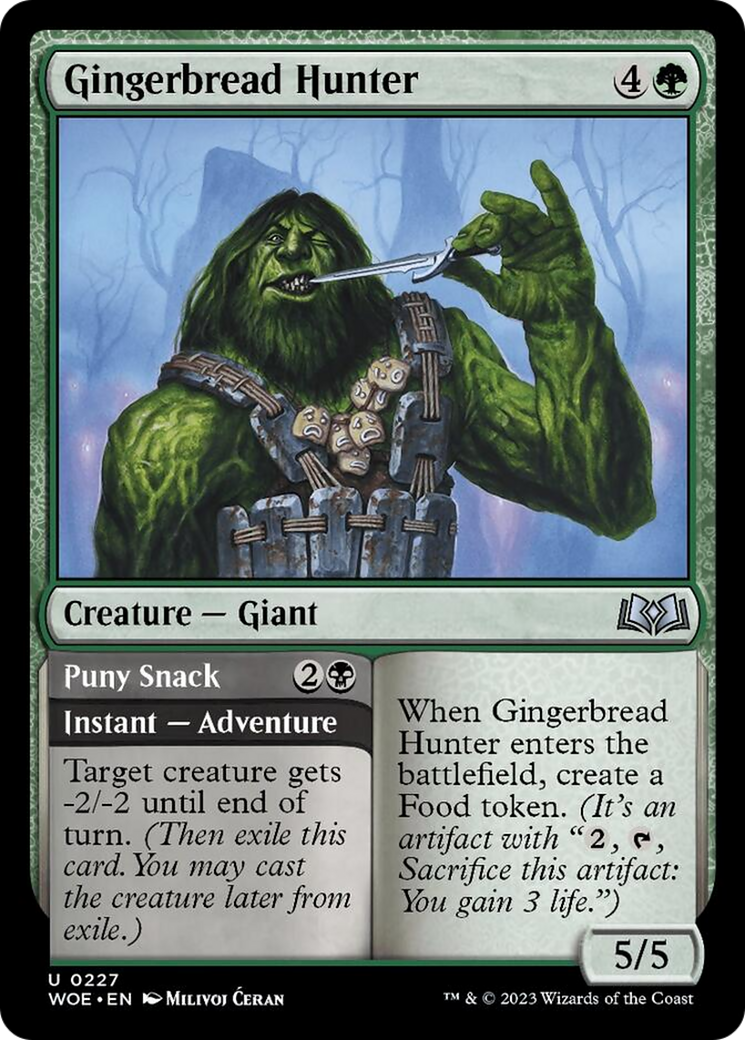 Gingerbread Hunter // Puny Snack [Wilds of Eldraine] | PLUS EV GAMES 