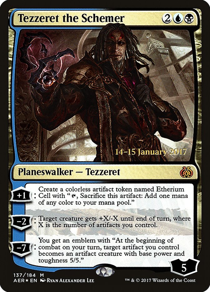 Tezzeret the Schemer [Aether Revolt Prerelease Promos] | PLUS EV GAMES 