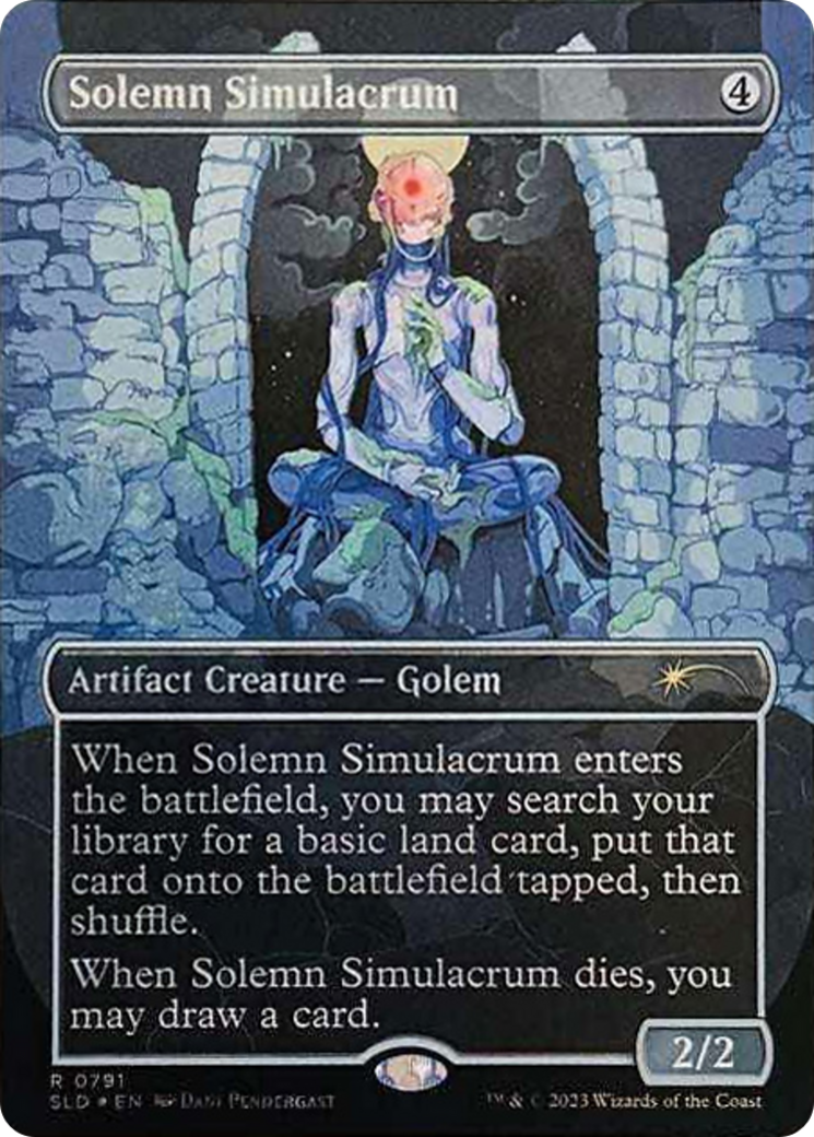 Solemn Simulacrum (0791) (Galaxy Foil) [Secret Lair Drop Series] | PLUS EV GAMES 