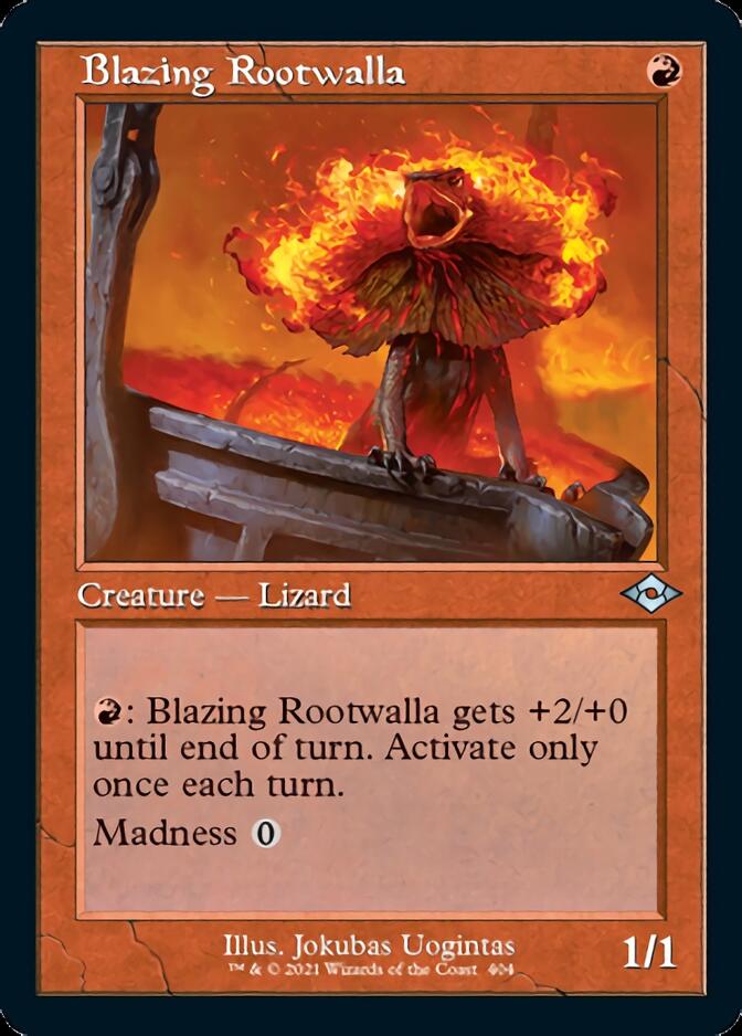 Blazing Rootwalla (Retro Foil Etched) [Modern Horizons 2] | PLUS EV GAMES 